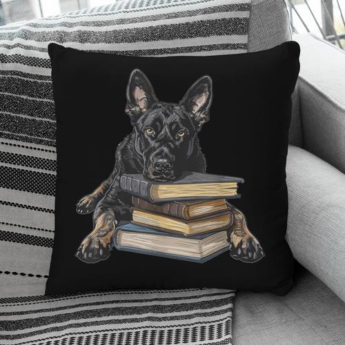 Dutch Shepherd Books Reading Dog Breed Graphic Pillowcase - Bookorys DE