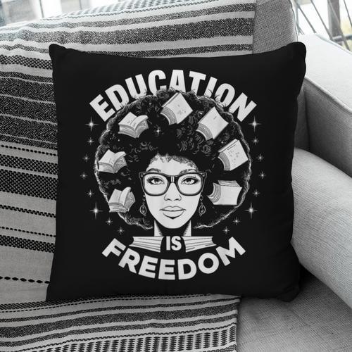 Education Is Freedom History Books African Pride Women Pillowcase - Bookorys