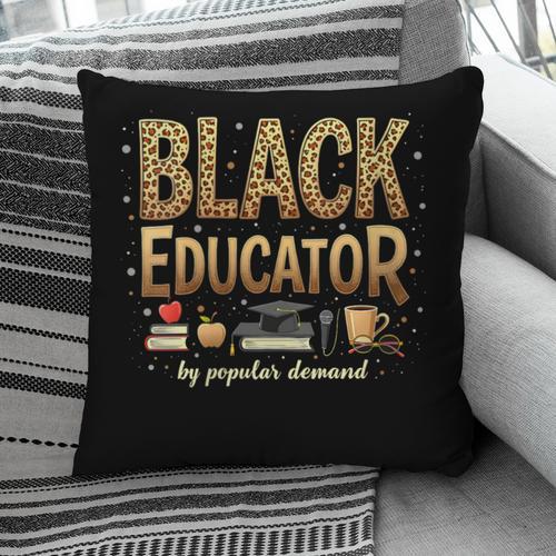 Educator By Popular Demand African American Book Lover Pillowcase - Bookorys DE