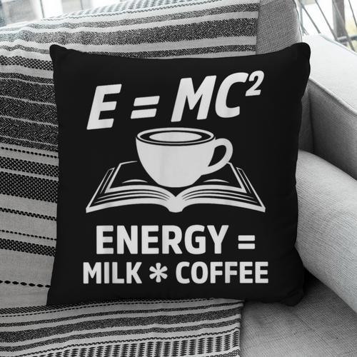 EMC2 Energy Milk x Coffee Science Book Math Lover Pillowcase - Bookorys AU