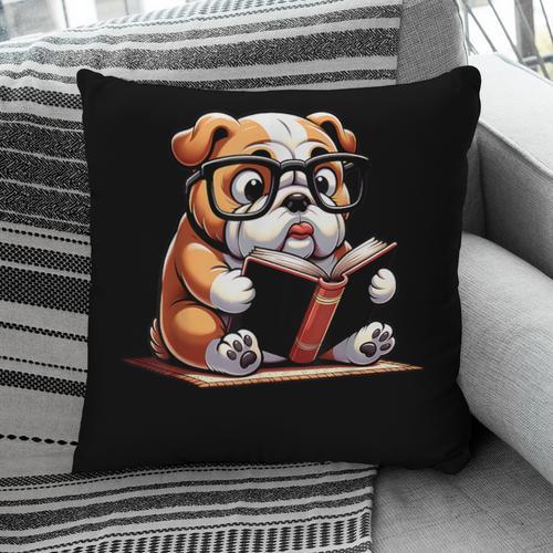 English Bulldog Reading a Book Dog For Men Women Girls Kids Pillowcase - Bookorys DE