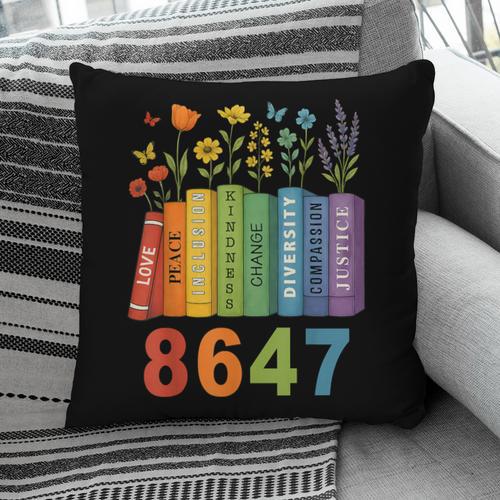 Equal Rights Book Flower Resist 86 47 Feminist Women Rights Pillowcase - Bookorys