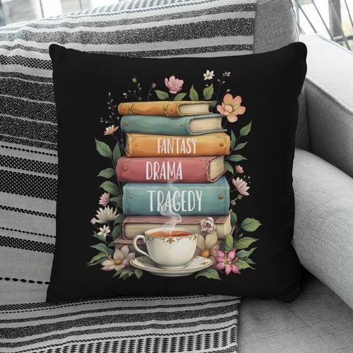 Fantasy Drama Tragedy Book Lover Subtle Watercolor Pillowcase - Bookorys DE