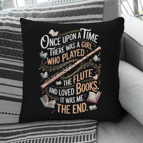 Flute And Books Marching Band Musician Flutist Flute Player Pillowcase - Bookorys AU