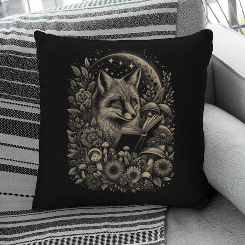 Fox Floral Cute Book Lover Cottagecore Fairycore Aesthetic Pillowcase - Bookorys DE