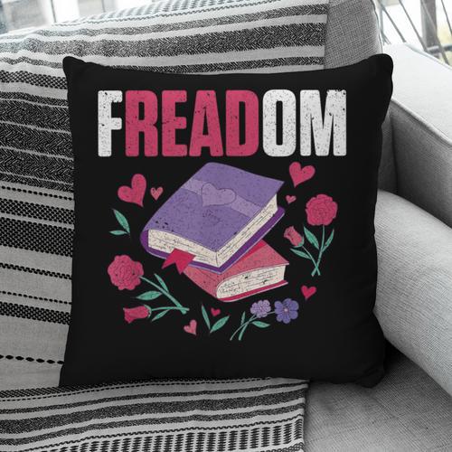 Freadom Anti Ban Books Freedom To Read Book Reading Pillowcase - Bookorys