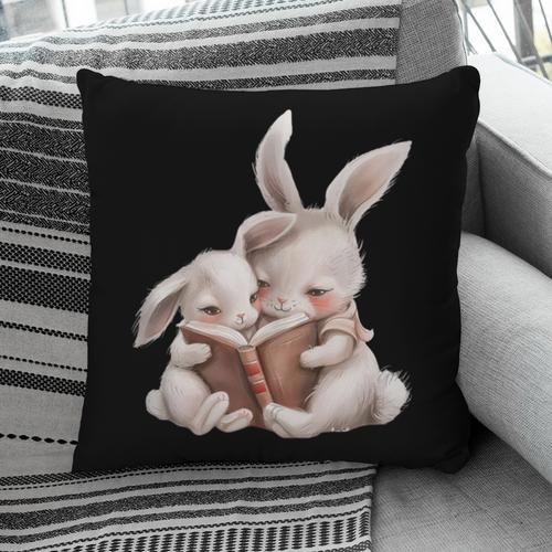 Funny Book Reading Quote For Women And Girls Rabbits Pillowcase - Bookorys