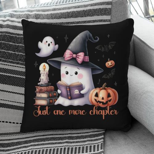 Ghost Reading Book Coquette Bow Halloween Girl Toddler Kid Pillowcase - Bookorys CA