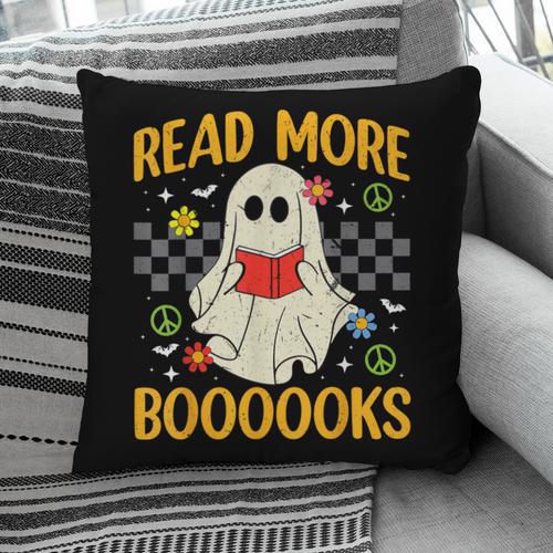 Ghost Reading Books Teacher Student Halloween Read More Book Pillowcase - Bookorys