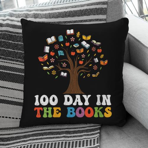 Happy 100 Days In The Books Reading Celebration Graphic Tees Pillowcase - Bookorys DE