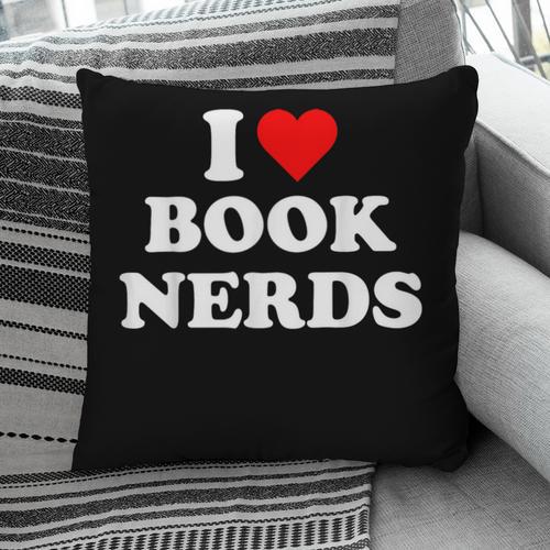 I Heart Book Nerds Book Readers Cute Pillowcase - Bookorys CA