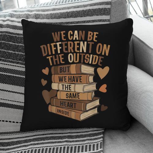 We Have The Same Heart History Month Book Lover Women Pillowcase - Bookorys