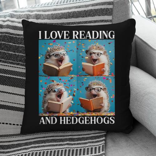Hedgehog Love Reading And Hedgehogs Child Book Lover Pillowcase - Bookorys
