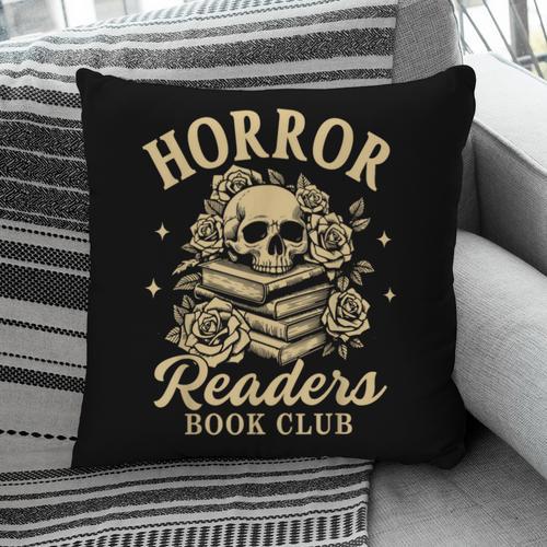 Horror Reading Spooky Vibes Bookish Horror Readers Book Club Pillowcase - Bookorys UK