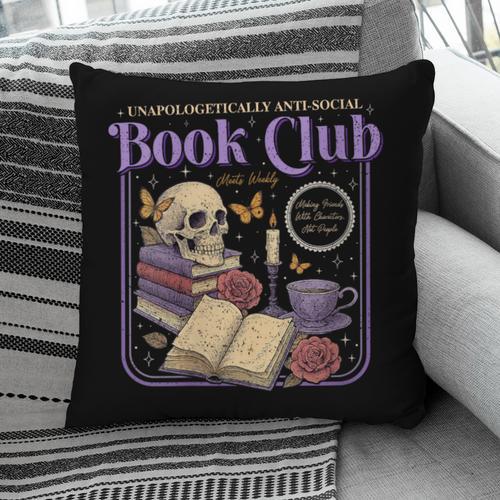 Introverted Romance Unapologetically Anti-Social Book Club Pillowcase - Bookorys