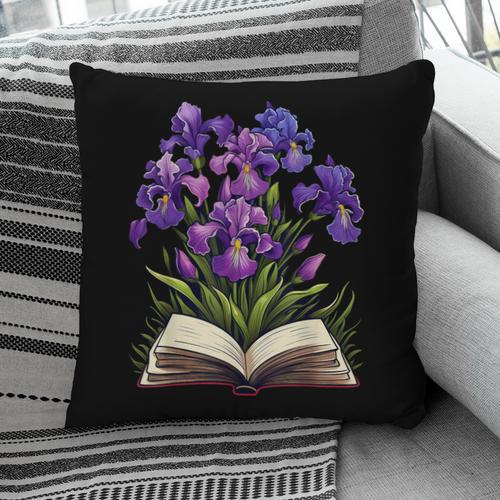 Irises Flowers Book Iris Floral Pillowcase - Bookorys CA