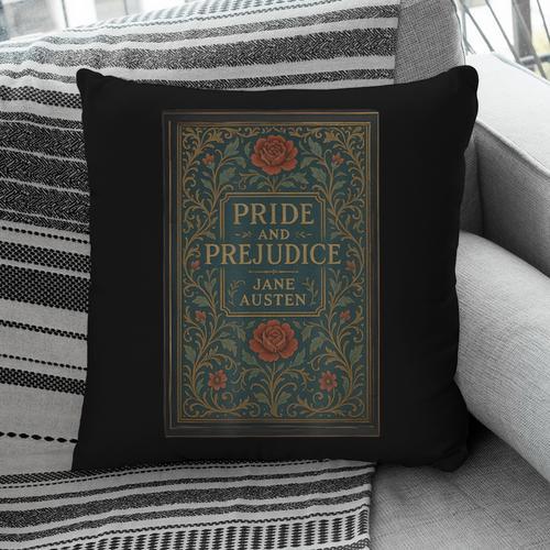 Jane Austen Pride And Prejudice Cover Mr Darcy Book Lovers Pillowcase - Bookorys