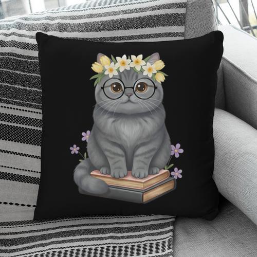 Just A Girl Who Loves Cats & Books Bookish Women Pillowcase - Bookorys CA