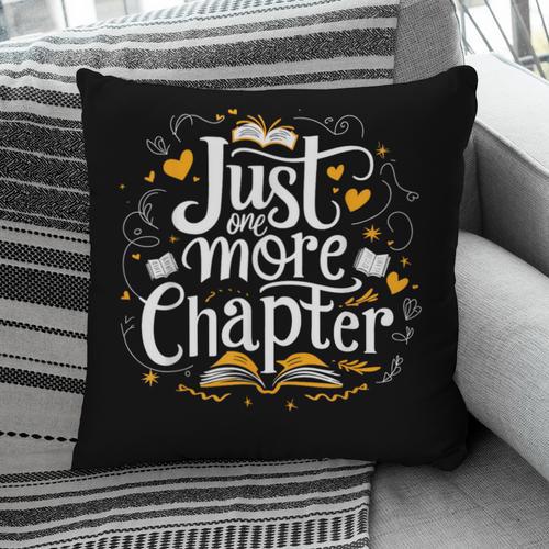 Just One More Chapter Bookish Book Reading Lover Heart Pillowcase - Bookorys