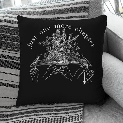 Just One More Chapter Deaf ASL Reading Book Librarian Pillowcase - Bookorys CA