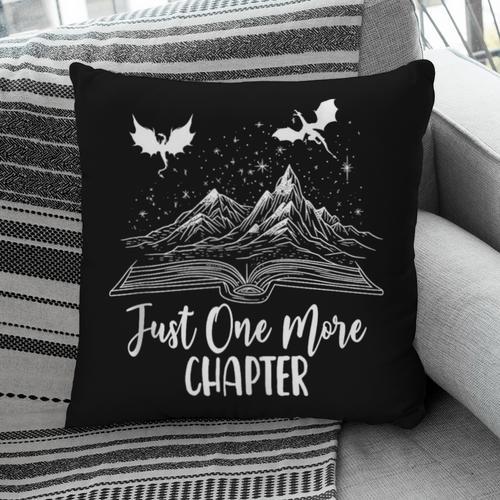 Just One More Chapter Romantasy Dragon Fantasy Romance Book Pillowcase - Bookorys