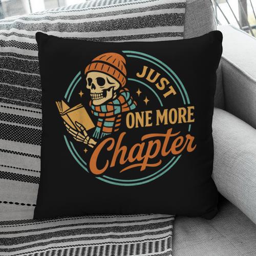 Just One More Chapter Skeleton Reading Book Scaft Beanie Pillowcase - Bookorys DE
