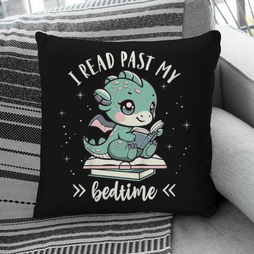Kids I Read Past My Bedtime Cute Book Dragon Pajama Pillowcase - Bookorys UK