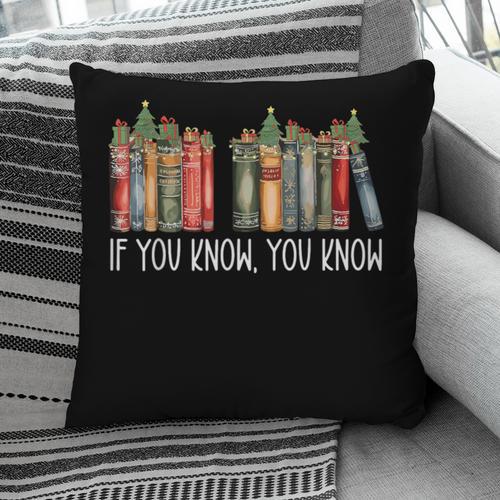 If You Know You Know 6 7 Reading Books Christmas 67 Meme Pillowcase - Bookorys