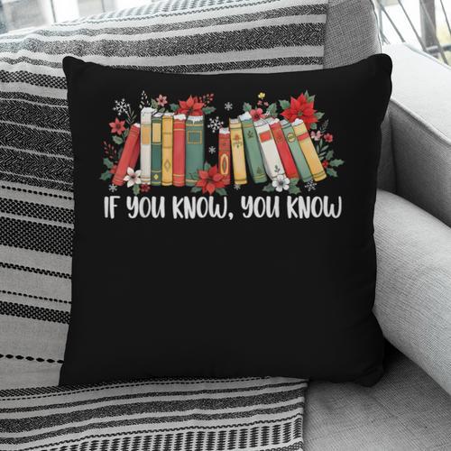 If You Know You Know 6 7 Six Seven Meme Floral Book Lover Pillowcase - Bookorys