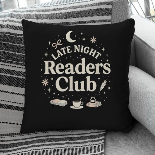 Late Night Readers Club Moon & Stars Book Lover Pillowcase - Bookorys