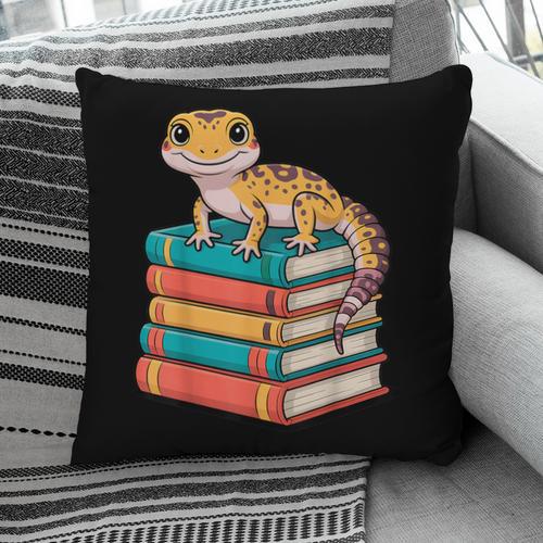 Leopard Gecko Book Lover Reading Pillowcase - Bookorys DE