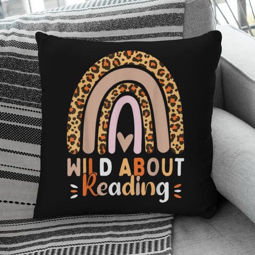 Leopard Teacher Wild About Reading Books Reader Librarian Pillowcase - Bookorys DE