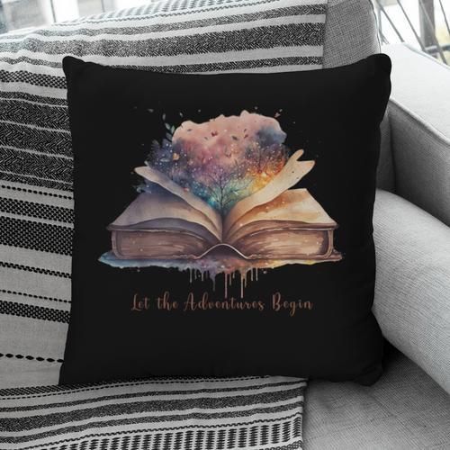 Let The Adventures Begin Book Lovers Magical Whimsical Art Pillowcase - Bookorys