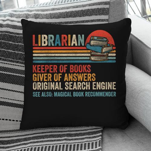 Librarian Definition Book Lover Library Workers Day Pillowcase - Bookorys DE