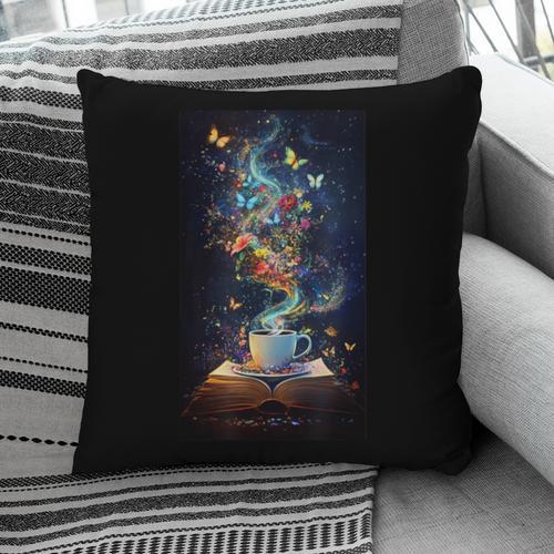 Magical Book Floral Coffee Books Nature Fantasy Pillowcase - Bookorys