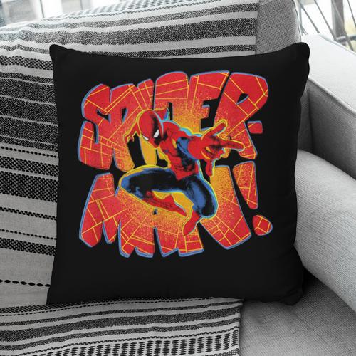 Marvel Spider-Man Peter Parker Comic Book Letter Logo Pillowcase - Bookorys DE