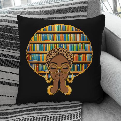 Melanin Afro Women Girl Book Librarian History African Pillowcase - Bookorys DE