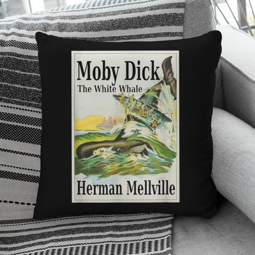 Moby Dick Book Cover Illustration Pillowcase - Bookorys AU