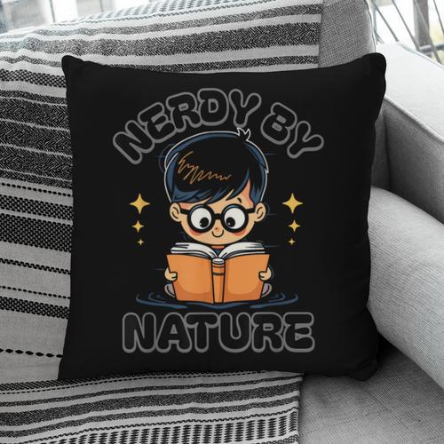 Nerdy By Nature Chibi Cute Book Lover Pillowcase - Bookorys DE