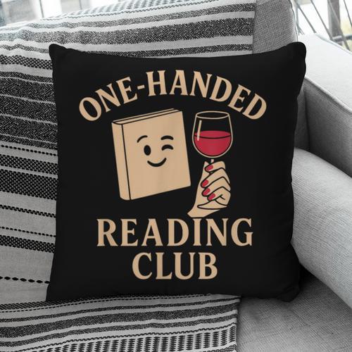 One-Handed Reading Club Smutty Book Lover Pillowcase - Bookorys UK