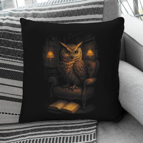 Owl Library Books Wisdom Reading Vintage Scholar Pillowcase - Bookorys DE