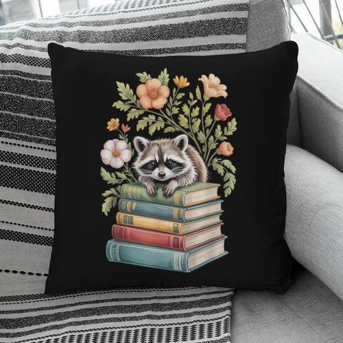 Raccoon Books Reading Flowers Pillowcase - Bookorys