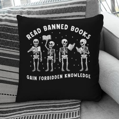 Read Banned Book Lover Forbidden Knowledge Reading Teacher Pillowcase - Bookorys UK