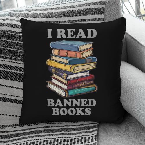 I Read Banned Books Bookworm Pillowcase - Bookorys AU