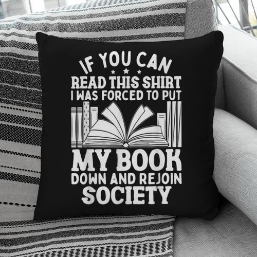 If You Can Read This For Book Lovers Reading Pillowcase - Bookorys UK