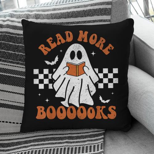 Read More Books Cute Ghost Reading Book Teacher Halloween Pillowcase - Bookorys