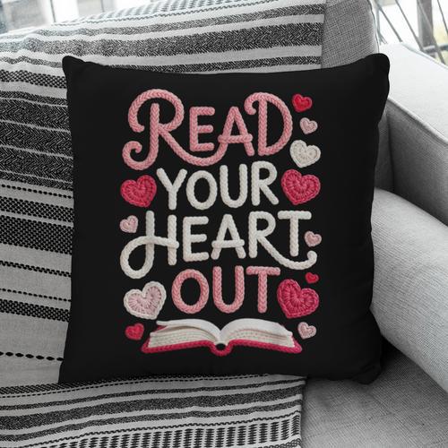 Read Your Cute Heart Out Teacher Librarian Love Reading Book Pillowcase - Bookorys AU