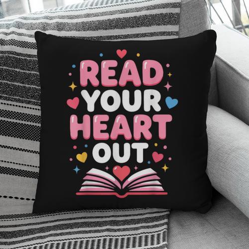 Read Your Heart Out Valentine Reading Book For Kid Teacher Pillowcase - Bookorys