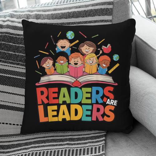 Readers Are Leaders Motivational Reading Book Quote Pillowcase - Bookorys