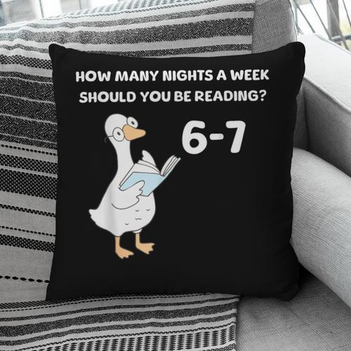 Reading 6-7 Silly Goose Read Books Bookish Bookworm Pillowcase - Bookorys CA